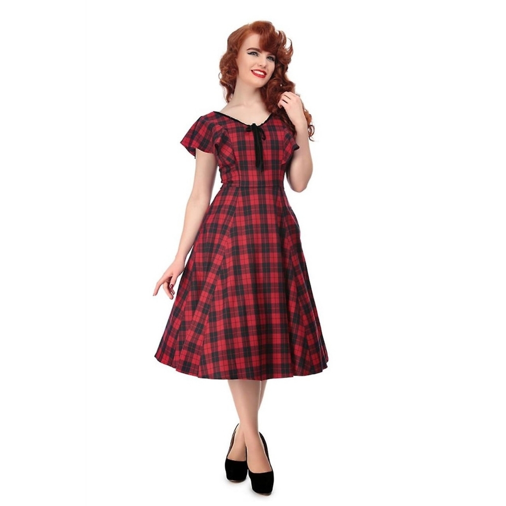 Collectif plaid dress